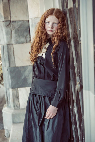 Coco Blanc Black Tafetta Skirt