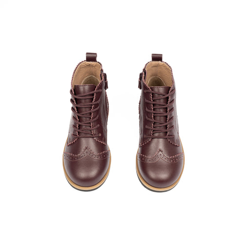 Camille Shoes Emily Vintage Cherry Leather