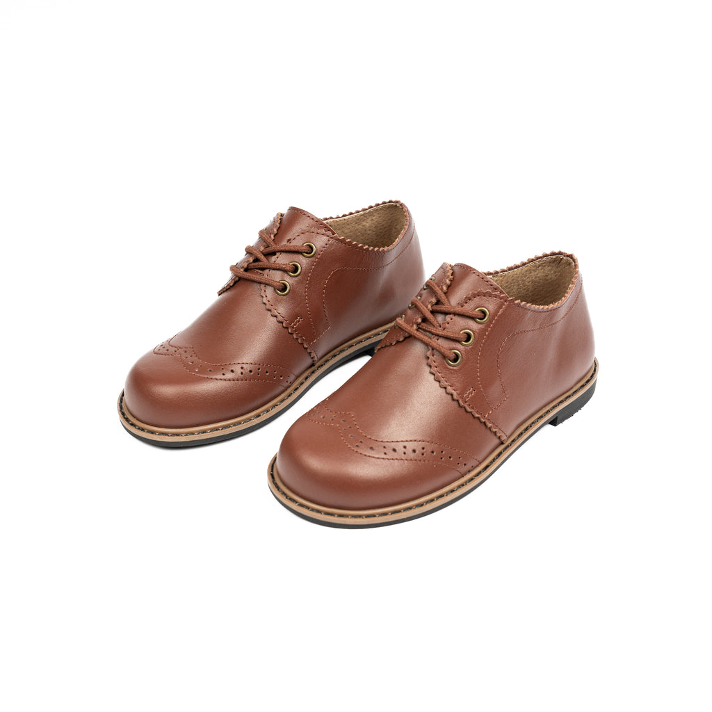 Camille Shoes Waverly Luggage Leather