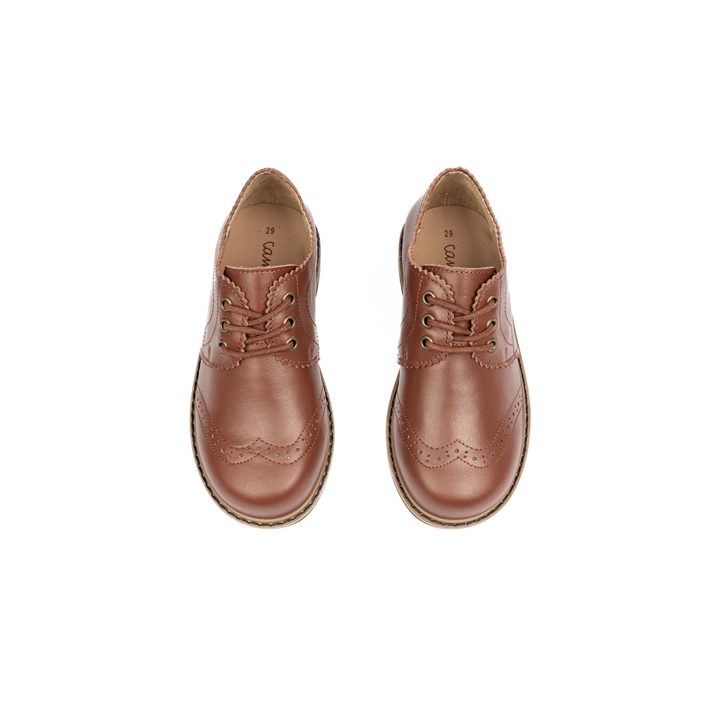Camille Shoes Waverly Luggage Leather