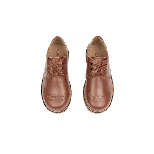 Camille Shoes Waverly Luggage Leather