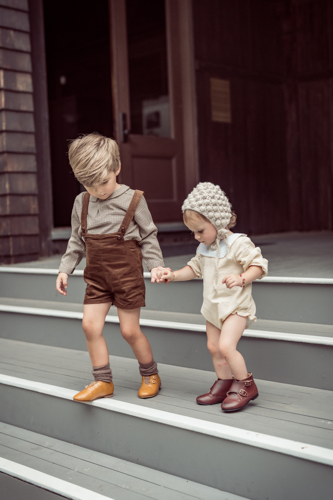 Coco Blanc Thin Corduroy Overalls - Mocha