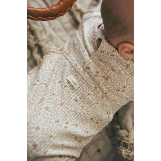 Ladida Mauve Liana Footie & Bonnet Set