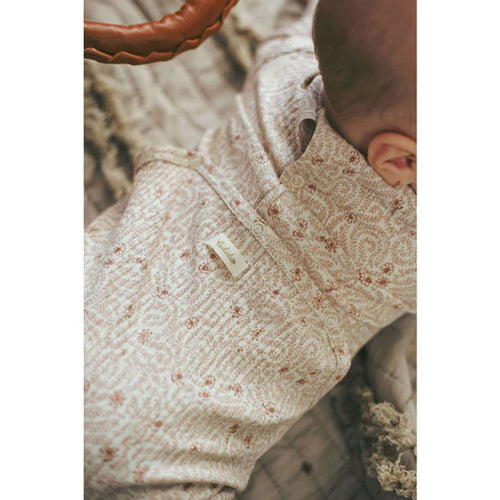 Ladida Mauve Liana Footie & Bonnet Set