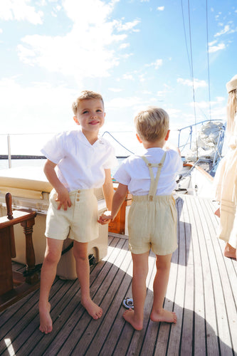 Calla Lili Boys Bermudas With Buttons - Yellow