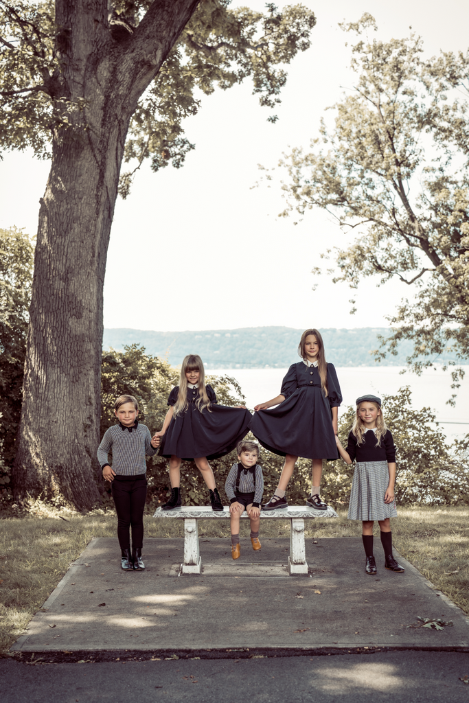 Coco Blanc Black Taffeta Dress