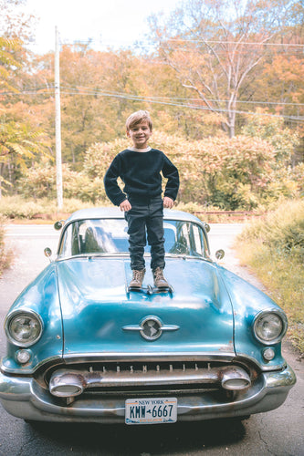 Mini Nod Waffle MN Sweatshirt - Black