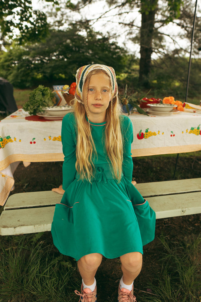 Lil Legs Boating Crew Pocket Skirt - Electric Green