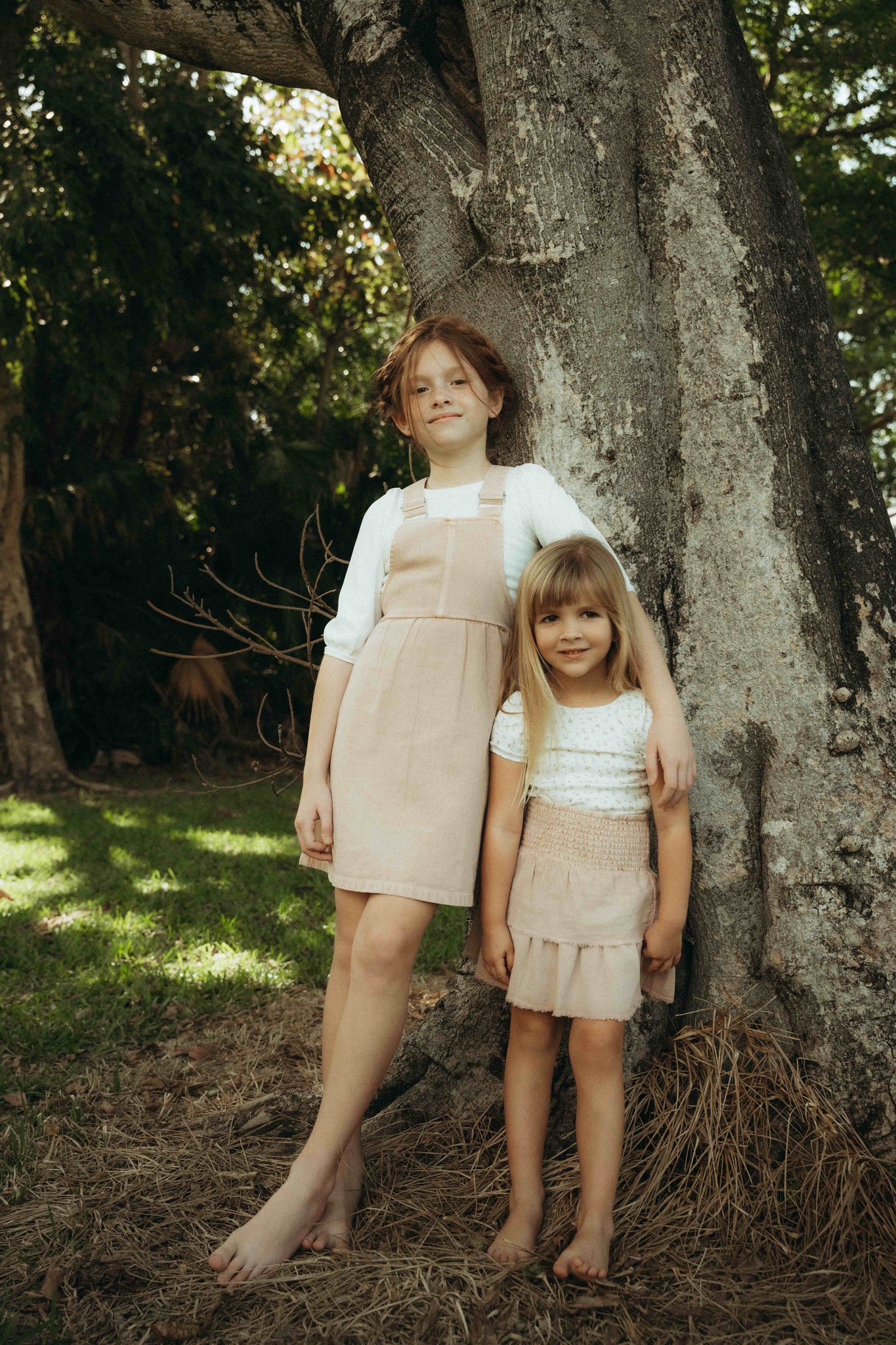Farren & Me Denim Pinafore Dress RUNS SMALL- Pale Pink Wash Moonlight Farren & Me Denim Pinafore Dress RUNS SMALL- Pale Pink Wash Moonlight