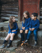 Load image into Gallery viewer, Farren &amp; Me Polo Sweatshirt - Washed Blue