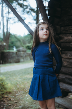 Load image into Gallery viewer, Farren &amp; Me Denim Pleated Skirt - Washed Blue