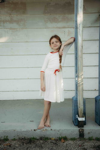 Farren & Me Tennis Mesh Skirt - Ecru