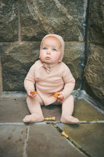 Load image into Gallery viewer, Coco blanc Knit Baby Set with Bonnet MAUVE