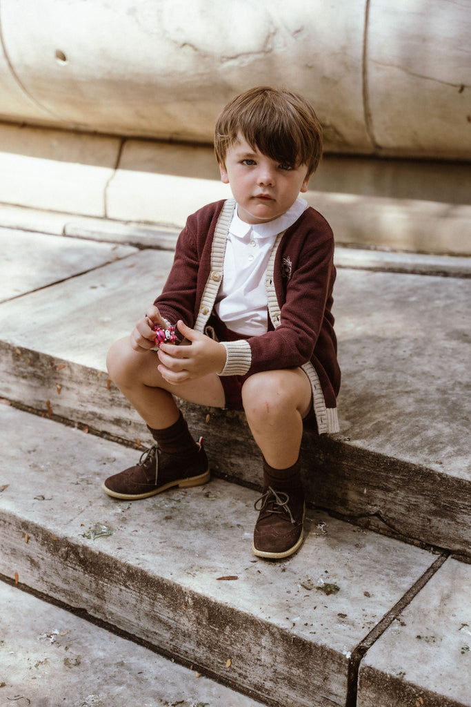 Coco Blanc Cardigan - Burgundy