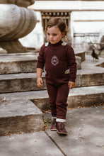 Load image into Gallery viewer, Coco Blanc Knit Long Romper And Mockneck Set - Burgundy