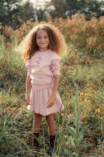 Mini Nod Umbrella Girls Sweatshirt - Pink