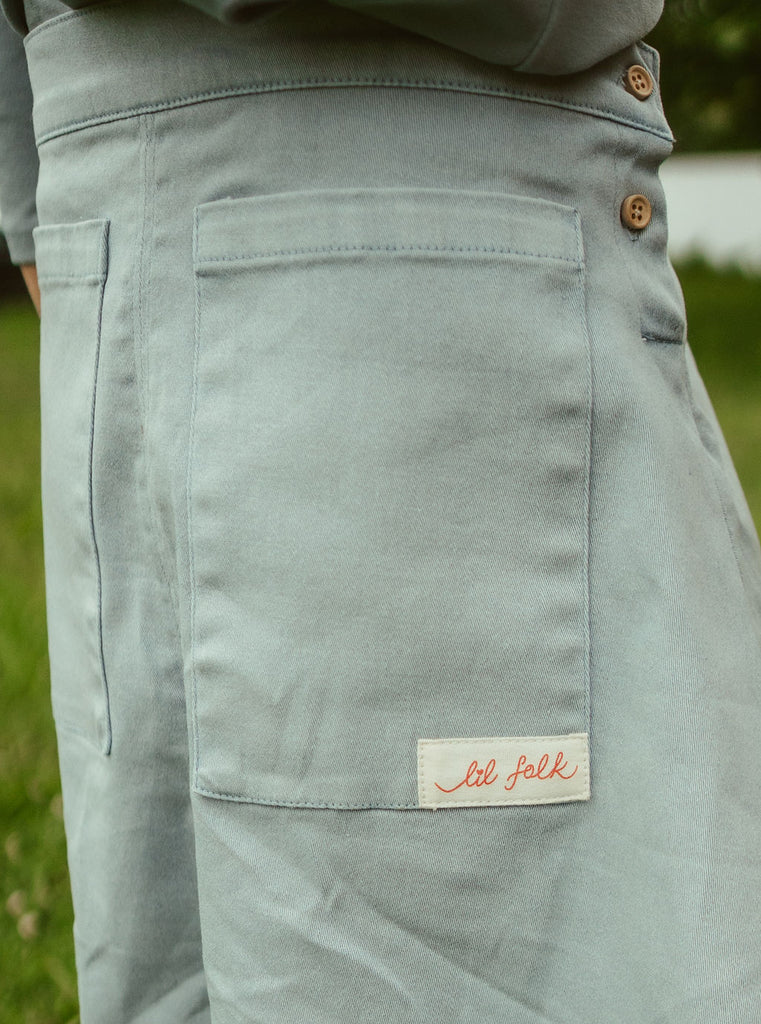 Lil Legs Common Folk Twill Skirt - Blue