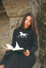 Load image into Gallery viewer, Urban Edge Horse Knit Sweater - Black
