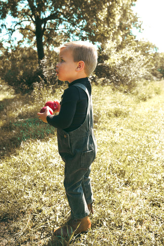 Calla Lili Baby Boy Denim Overall - Black