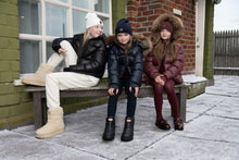 Load image into Gallery viewer, Denali Teen Shiny Cropped Bomber - Black