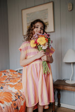 Load image into Gallery viewer, Petit Blush Stripe Dress - Cashmere Rose/Peach Cobbler