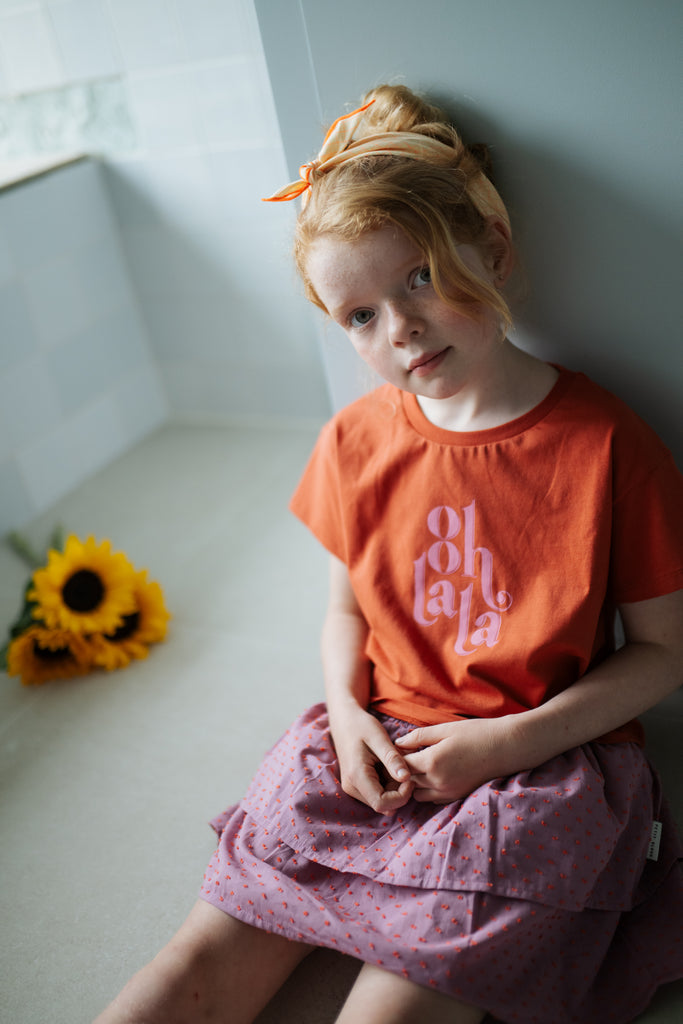 Petit Blush Ooh Lala T-shirt - Burnt Brick