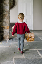 Load image into Gallery viewer, Lil Legs Knit Cardigan - Deep Red
