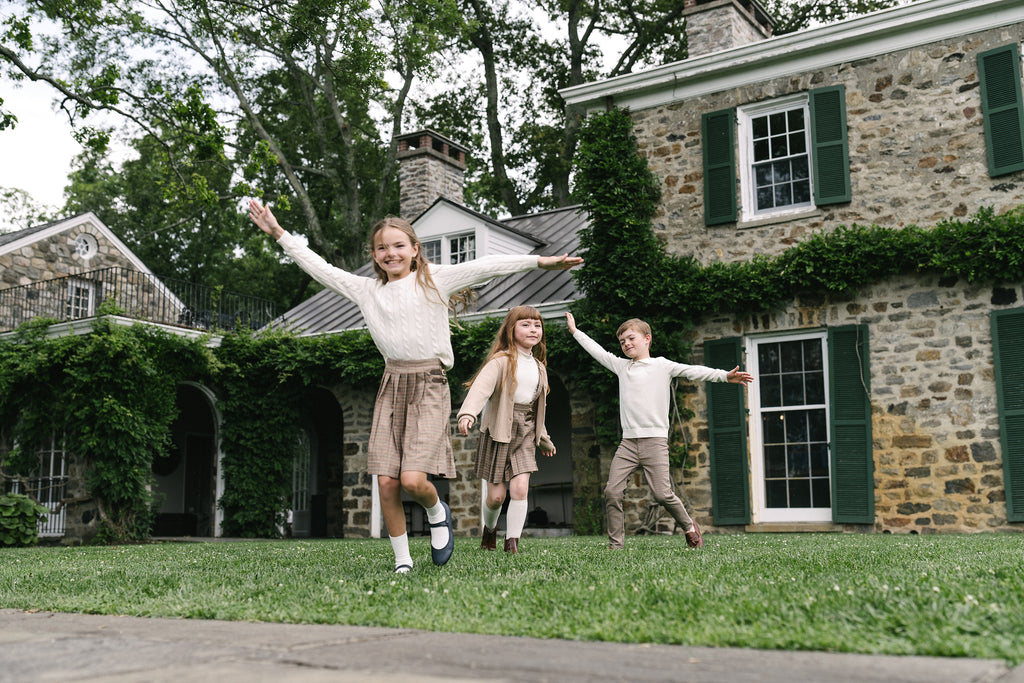 Lil Legs Cable Knit Sweater - Cream