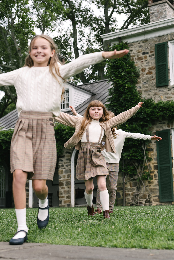 Lil Legs Cable Knit Sweater - Cream