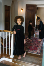 Load image into Gallery viewer, Lil Legs Velour Smocked Maxi - Black