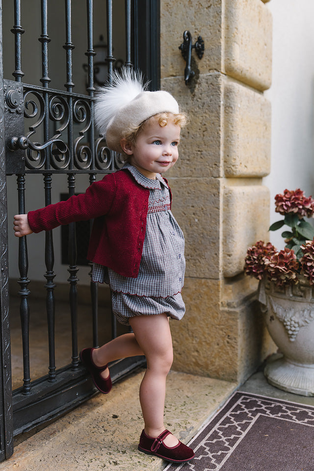 Lil Legs Plaid Edition Girl Romper - Soft Grey Plaid