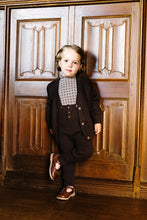 Load image into Gallery viewer, Lil Legs Grandpa Cardigan - Chocolate Brown
