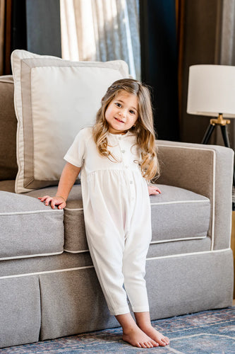 Coco Blank Long Linen Romper