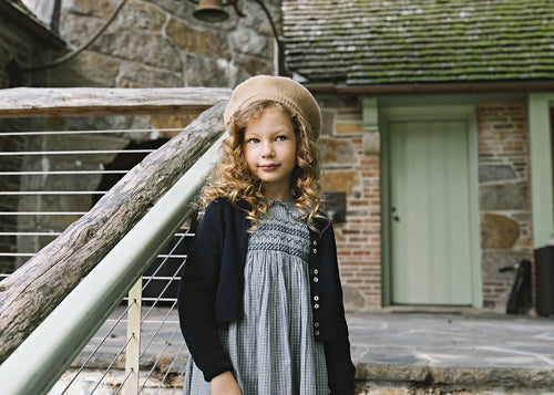 Lil Legs Plaid Edition Dress - Dried Blue Plaid