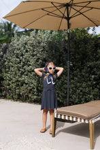 Load image into Gallery viewer, Lil Legs Handkerchief Skirt - Off Navy