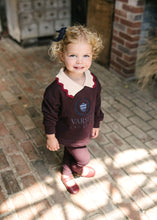 Load image into Gallery viewer, Lil Legs Fan Club Girls Sweatshirt Set - Plum/Cream