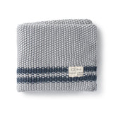 Domani Home Marici Cool Blue Striped Baby Blanket