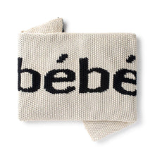 Load image into Gallery viewer, Domani Home Knit Bebe Blanket Black