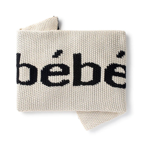 Domani Home Knit Bebe Blanket Black