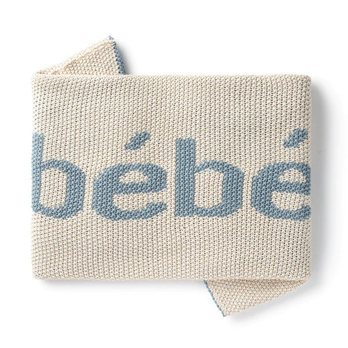 Domani Home Knit Bebe Blanket Blue