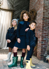 Load image into Gallery viewer, Lil Legs Sailor Collar Cardigan - Navy