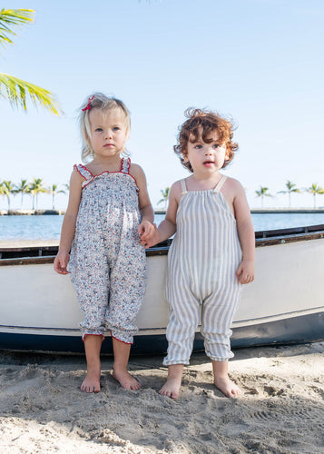 Lil Legs Long Bubble Romper - Floral