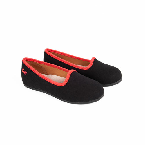 Ba & Na Slippers - Black/Coral