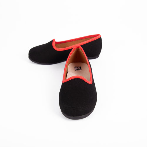 Ba & Na Slippers - Black/Coral