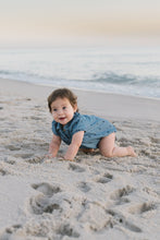 Load image into Gallery viewer, Lil Legs Floral Print Romper - Denim