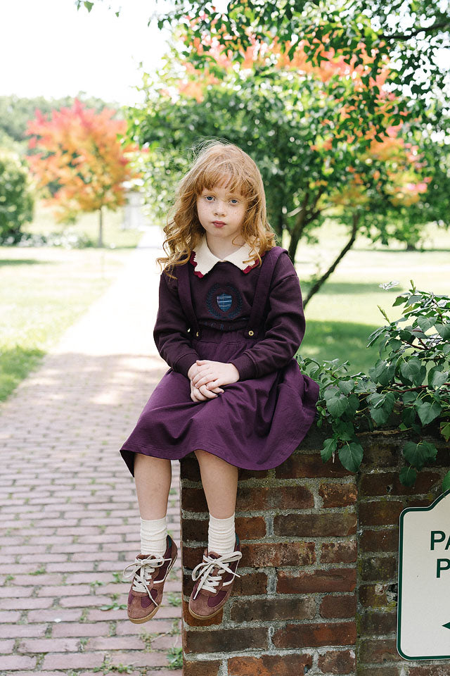 Lil Legs Fan Club Dress (NO WORDS) - Plum