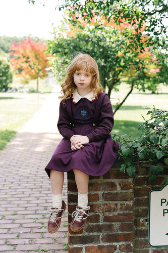Lil Legs Fan Club Dress (NO WORDS) - Plum