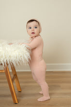 Load image into Gallery viewer, Bee &amp; Dee Dainty Pointelle Wrap Footie/Bonnet-Baby Pink