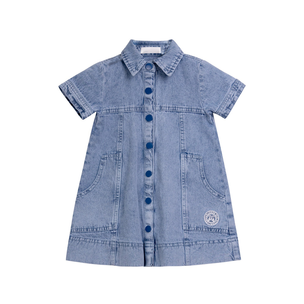 Nou Nelle Denim Shirt Dress (Short Sleeve)