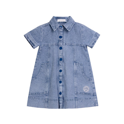 Nou Nelle Denim Shirt Dress (Short Sleeve)